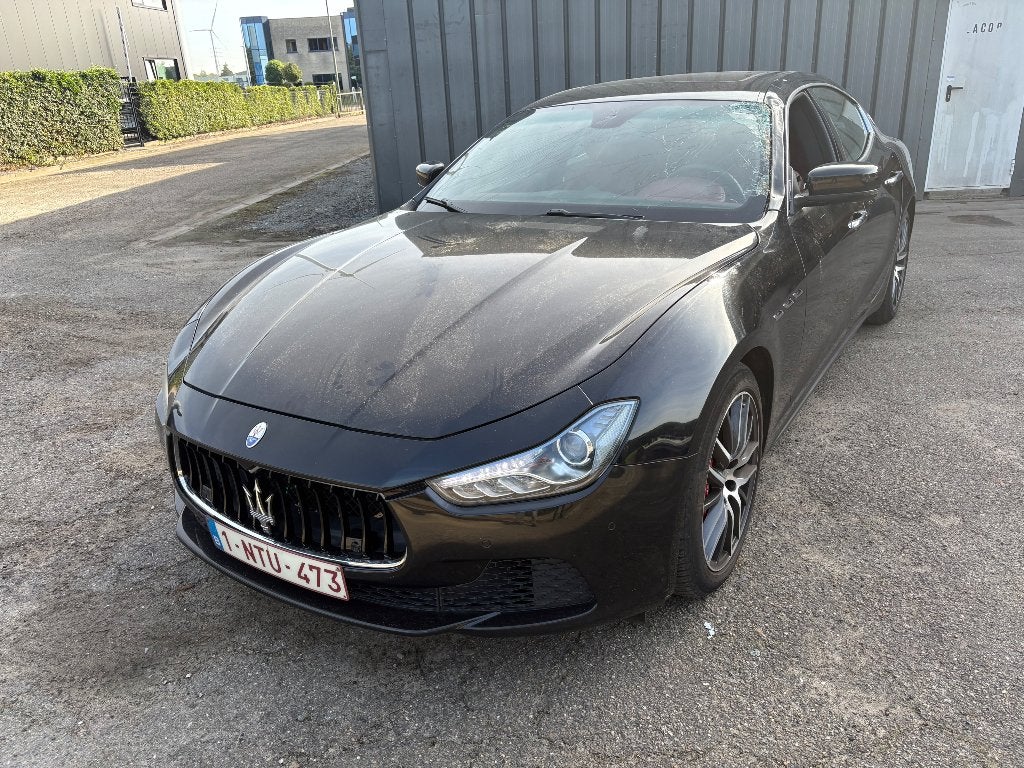 Maserati ghibli diesel euro 6 model 2016, Auto's, Automaat, Euro 6, Zwart, Leder