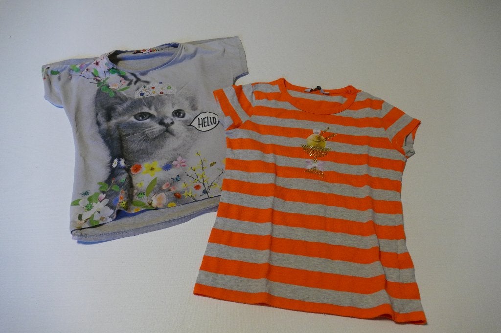 2 t-shirts: River Woods, An Kurris; 10 jaar, Meisje, Ophalen of Verzenden, Zo goed als nieuw, Shirt of Longsleeve