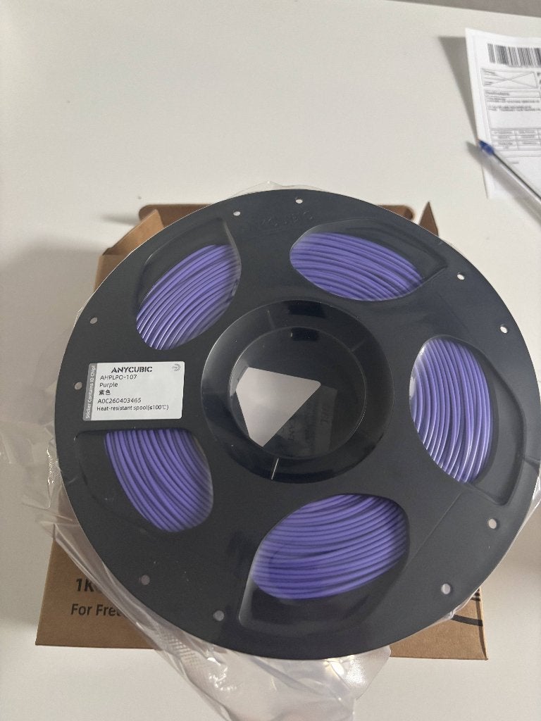 1 spoel PLA Purple Anycubic 1kg/Diverse kleuren beschikbaar, Ophalen of Verzenden, Nieuw