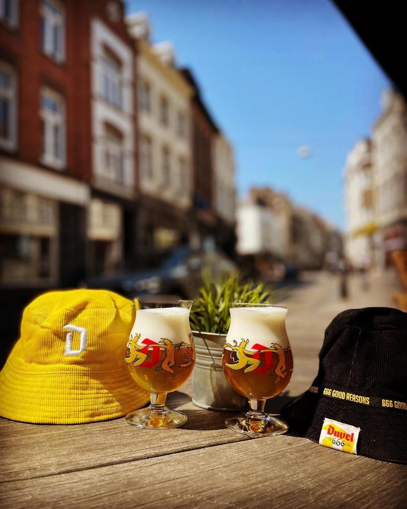 Duvel 'Bucket hat' 666, Verzamelen, Biermerken, Ophalen of Verzenden, Kleding, Duvel