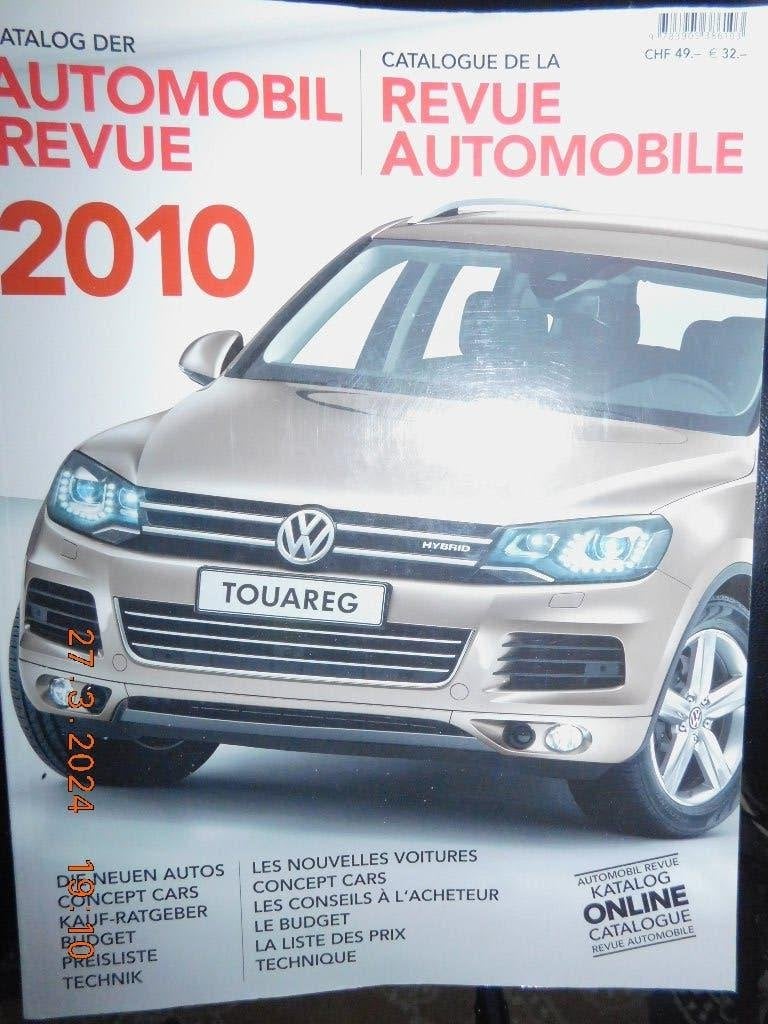 Catalogus van de REVUE AUTOMOBILE 2010, Ophalen, Zo goed als nieuw, Rédaction de la Revue Automobile