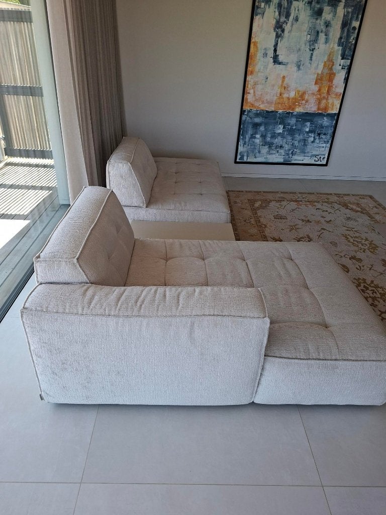 Modulaire bank - Riviera Maison, Trois personnes, 250 à 300 cm, Comme neuf, Enlèvement