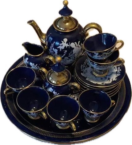 Vaisselle florentine Cobalt - set complet comme neuf!, Enlèvement