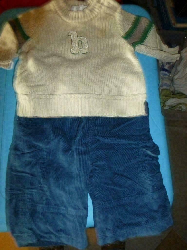 blauwe velours broek en pull MEXX maat 62, Enfants & Bébés, Vêtements de bébé | Taille 62, Mexx, Garçon, Enlèvement ou Envoi, Ensemble