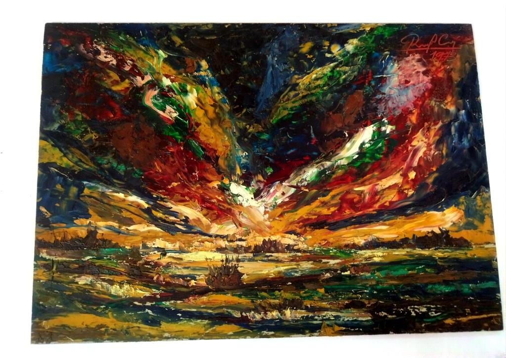 Curré Richard ?, Antiek en Kunst, Kunst | Litho's en Zeefdrukken, Ophalen of Verzenden