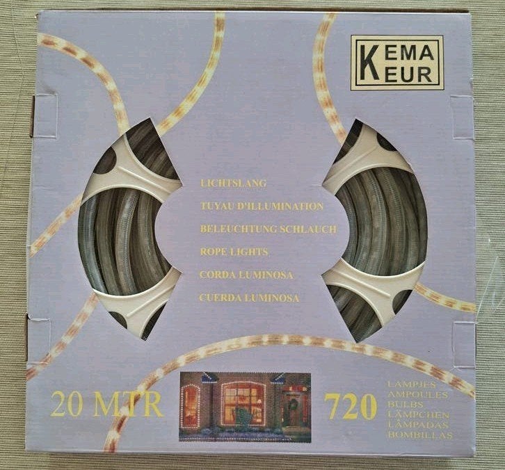 Corde lumineuse de 20 mètres - 720 lumières, Enlèvement, Comme neuf