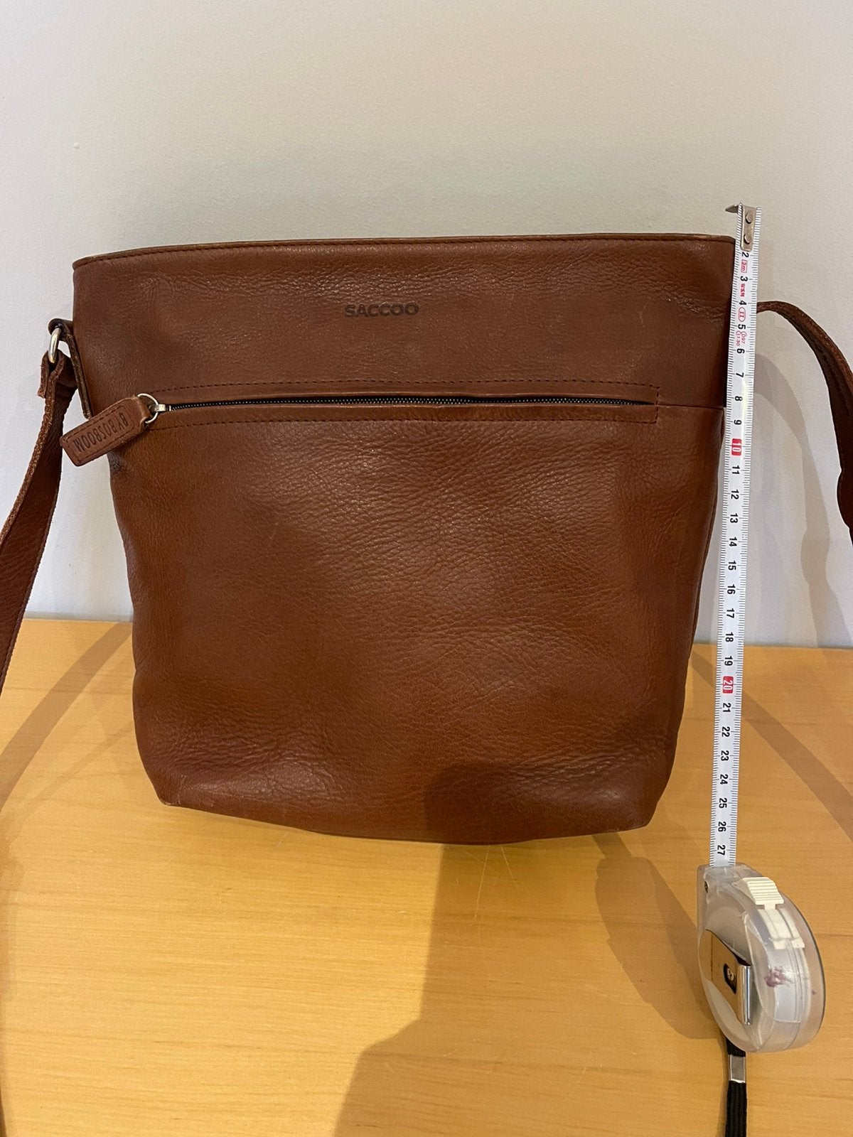 sac en cuirb brun, Ophalen, Nieuw, Bruin, Leer
