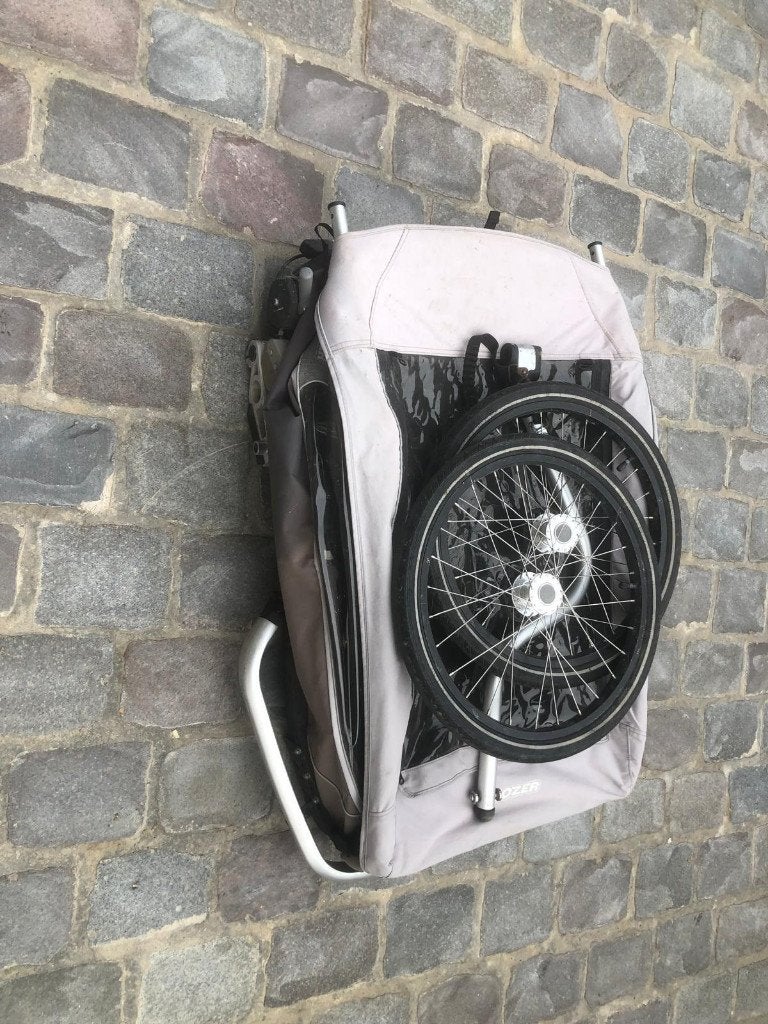 Fietskar, Fietsen en Brommers, Fietsaccessoires | Aanhangwagens en Karren, Ophalen, Croozer, Zo goed als nieuw, Kinderkar