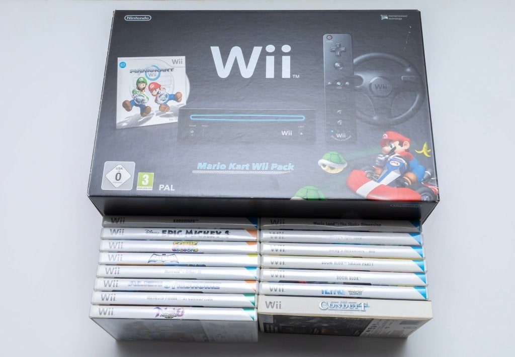 Nintendo Wii Mario kart pack + games ...., Games en Spelcomputers, Spelcomputers | Nintendo Wii, Ophalen of Verzenden, Gebruikt