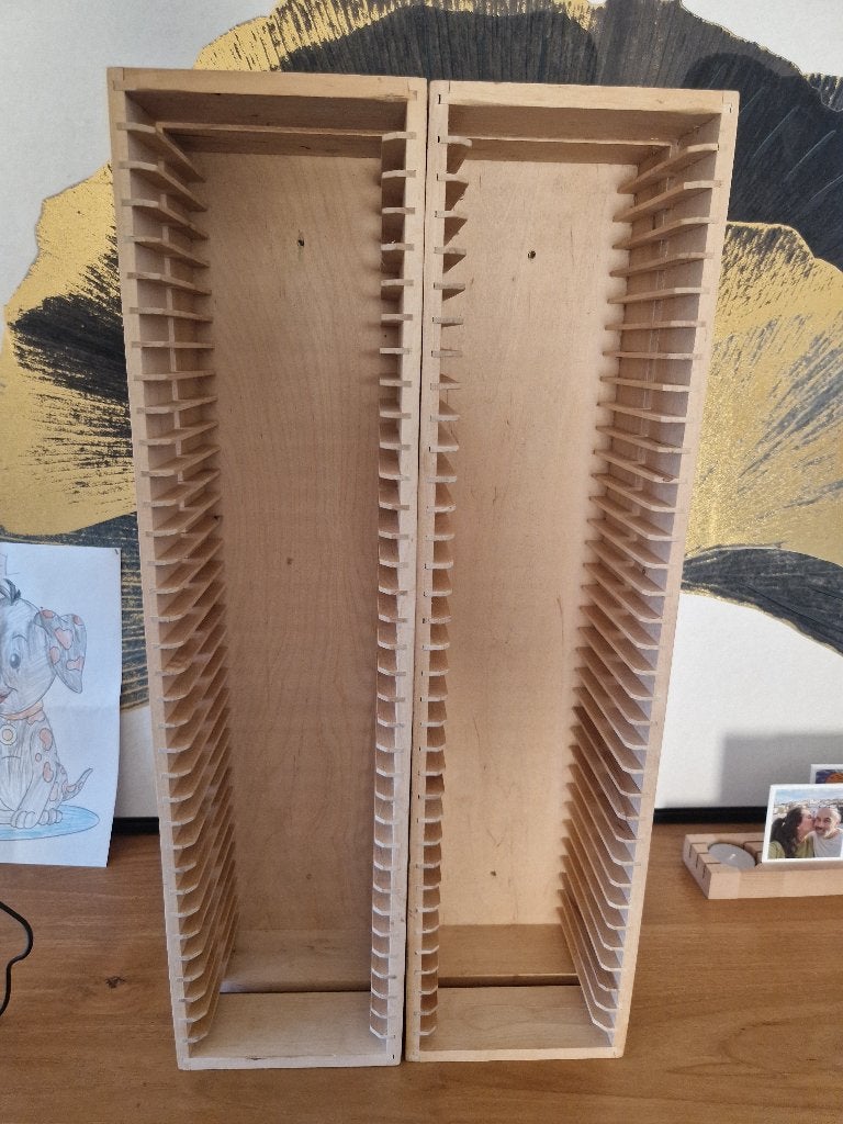 Supports à CD Ikea Boalt - des classiques du design rétro, Enlèvement ou Envoi, 25 à 75 disques, Utilisé, Bois