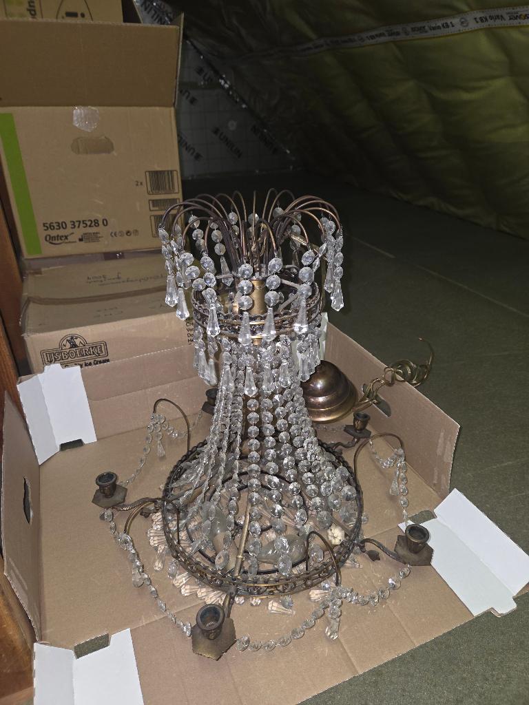Zweedse luchter, Huis en Inrichting, Lampen | Kroonluchters, Ophalen, Gebruikt, Glas