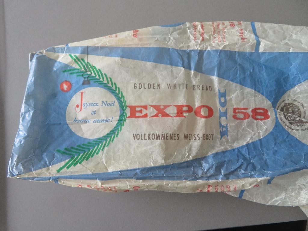 broodzak wit brood Expo 58 wereldtentoonstelling, Enlèvement ou Envoi, Autres types