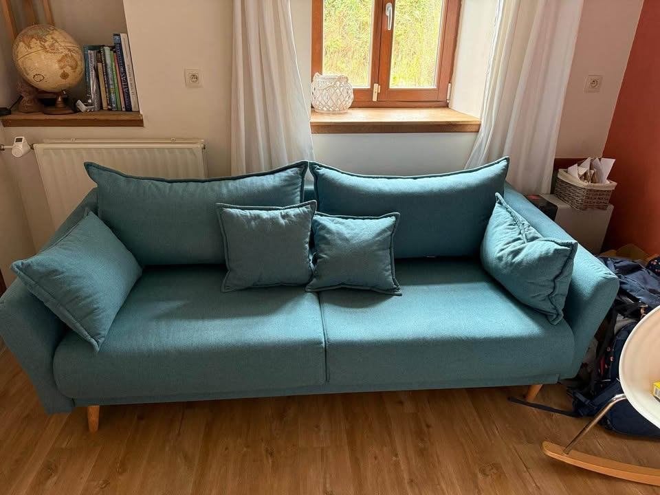 Magnifique fauteuil lit convertible, 150 cm ou plus, Bois, Enlèvement, Utilisé