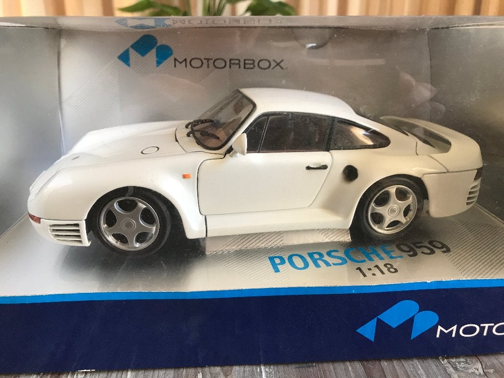 porsche 959 wit 1:18, Ophalen of Verzenden, Nieuw, Auto