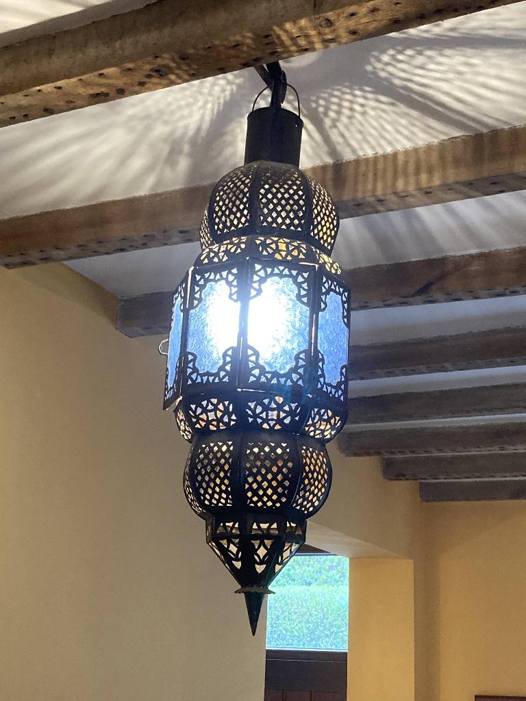 Luminaires marocains - suspension et applique, Comme neuf, Enlèvement, Métal, Marocain, métal rouillé