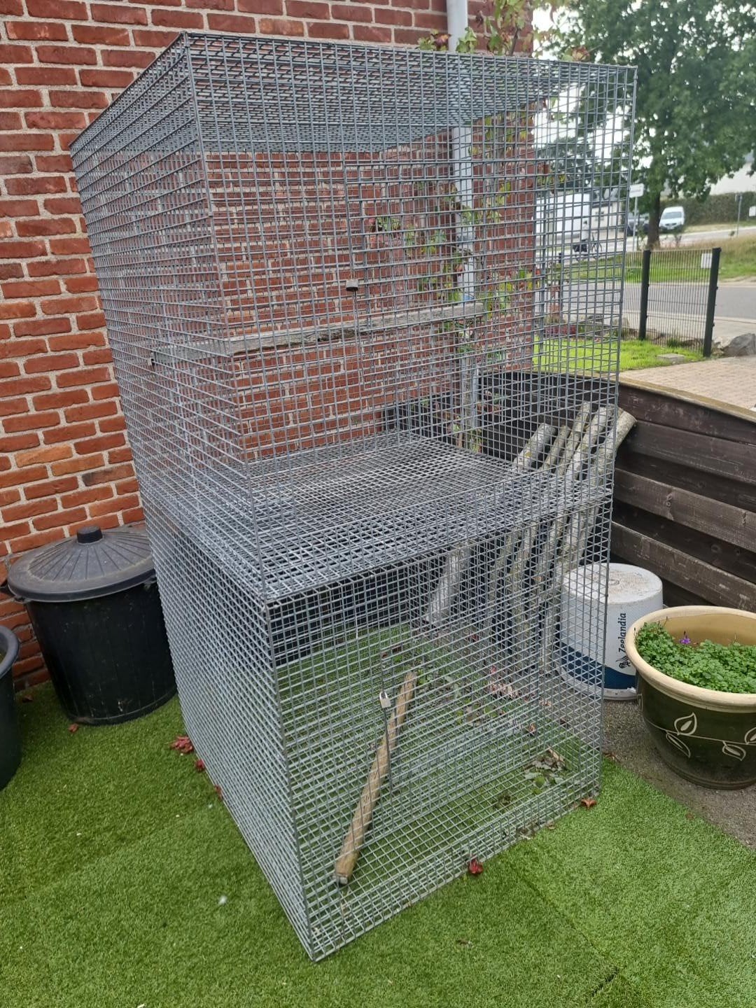 papegaaien kooi, Dieren en Toebehoren, Ophalen, Zo goed als nieuw, Metaal, Broedkooi of Kweekkooi