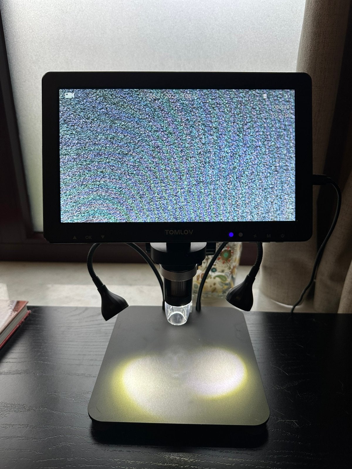 TOMLOV DM9 Max digitale microscoop – 10,1 inch scherm, TV, Hi-fi & Vidéo, Enlèvement