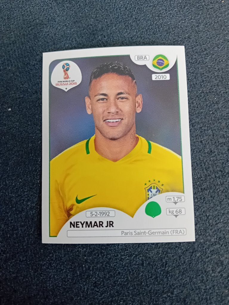 panini sticker WK Rusland 2018 Neymar, Ophalen of Verzenden, Nieuw, Sticker