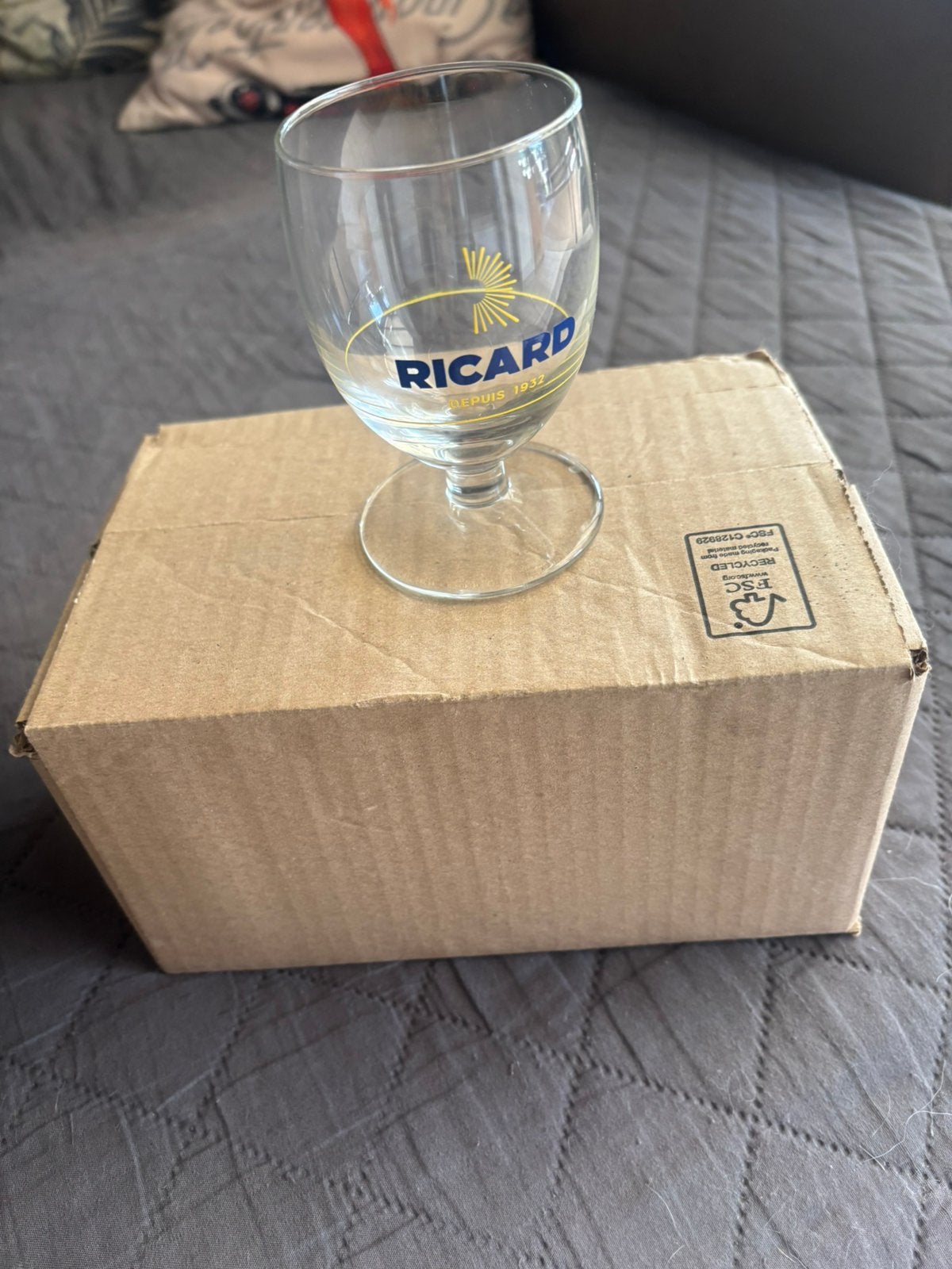 6 Ricard glazen, Verzamelen, Glas en Drinkglazen, Ophalen of Verzenden, Nieuw