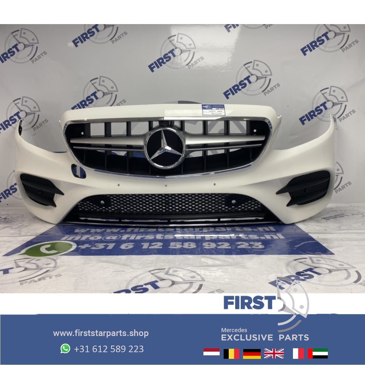 W213 E KLASSE AMG VOORBUMPER WIT origineel mercedes 2016-201, Auto-onderdelen, Gebruikt, -, Voor, Ophalen of Verzenden