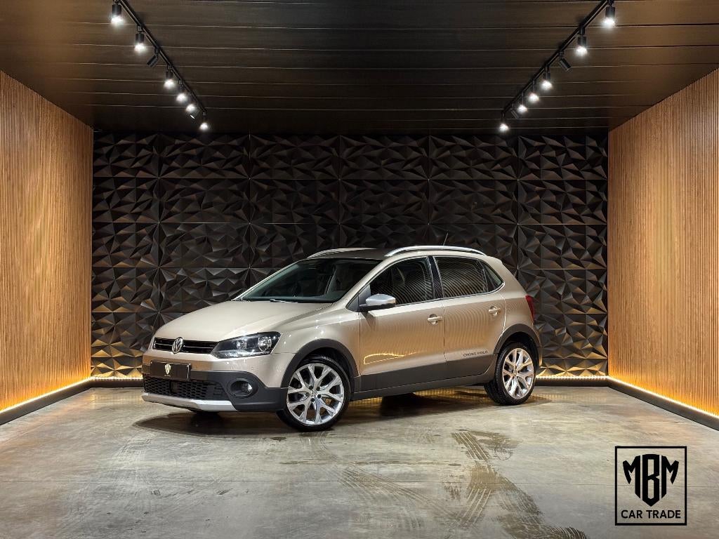 ✅ Volkswagen Polo Cross 1.2 TSI GARANTIE Airco Parksensoren, Voorwielaandrijving, Stof, 4 cilinders, Beige