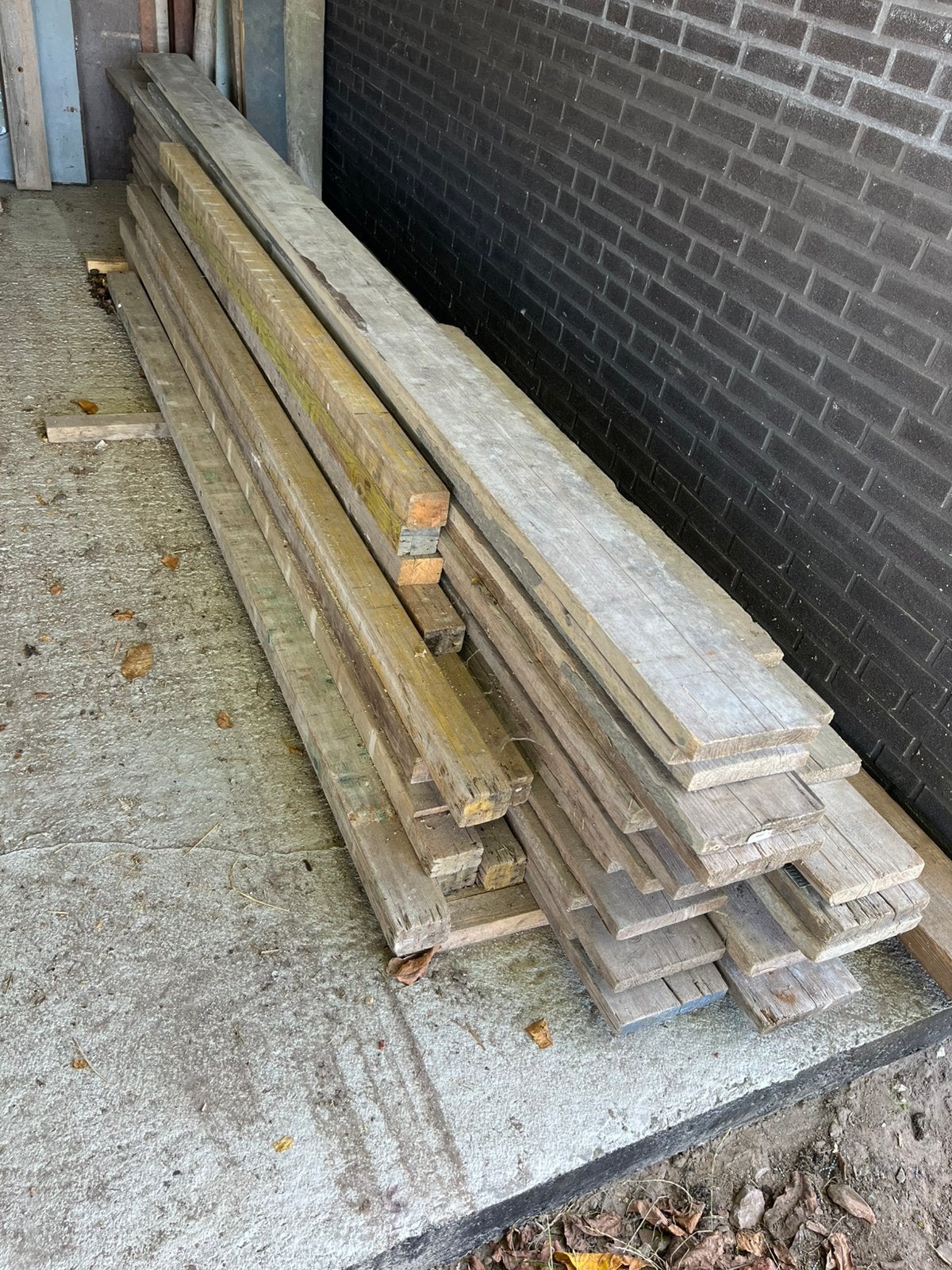 Steigerplanken metsersschraag metselprofielen, Ophalen, Gebruikt