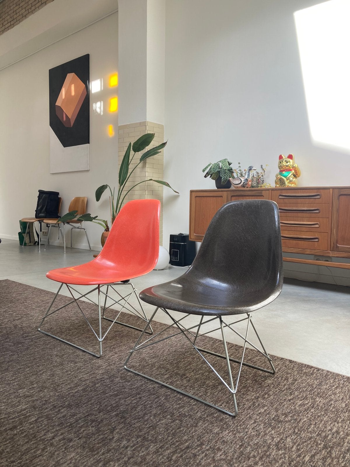 Fauteuil Eames Herman Miller LAR, Maison & Meubles, Fauteuils, Comme neuf, Enlèvement