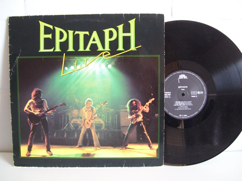 EPITAPH  live, Cd's en Dvd's, Vinyl | Hardrock en Metal, Gebruikt, Originele persing, 1980 - 1989, Ophalen of Verzenden