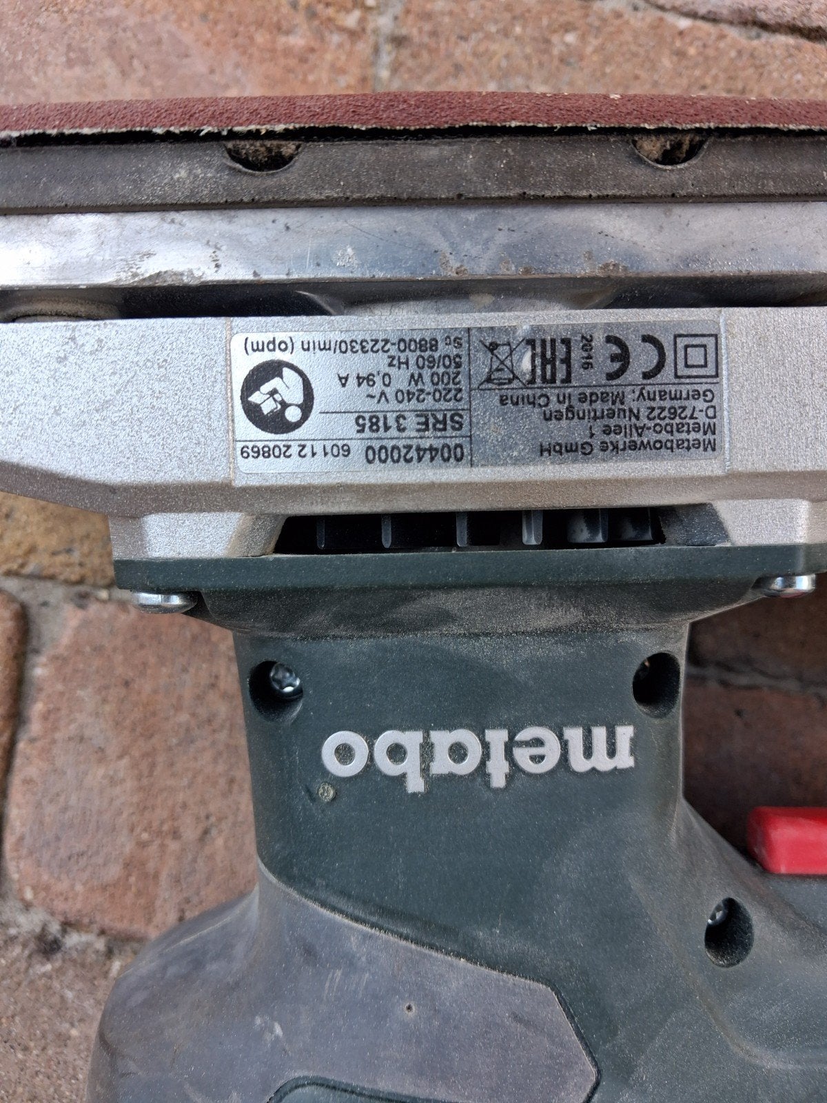 Metabo schuurmachine, Bricolage & Construction, Outillage | Ponceuses, Enlèvement ou Envoi, Comme neuf, Moins de 600 watts, Ponceuse orbitale