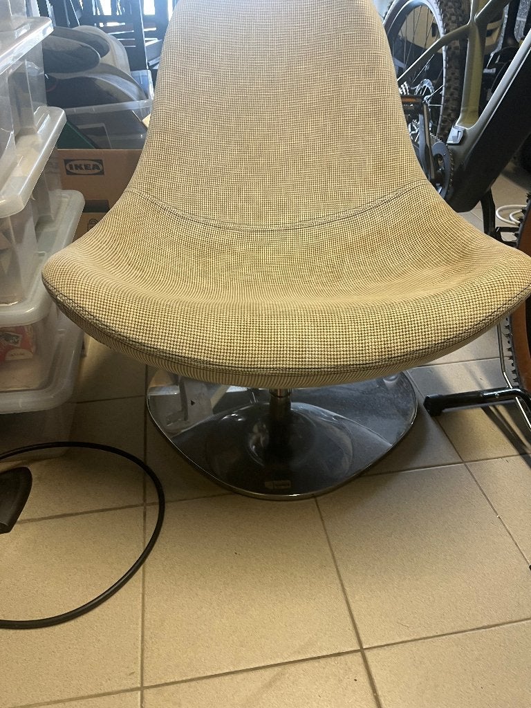 Paire de Fauteuil pivotant IKEA Tirup, Maison & Meubles, Fauteuils, 75 à 100 cm, Tissus, Enlèvement, Utilisé