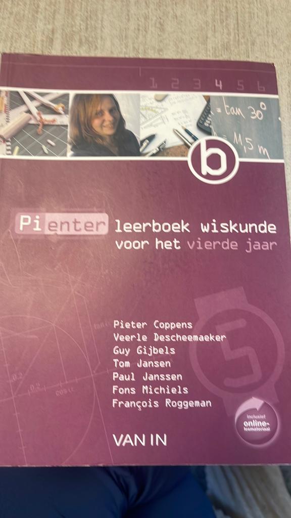 Pienter 4 aso 5u leerboek deel b, Boeken, Ophalen of Verzenden, Zo goed als nieuw, Wiskunde B