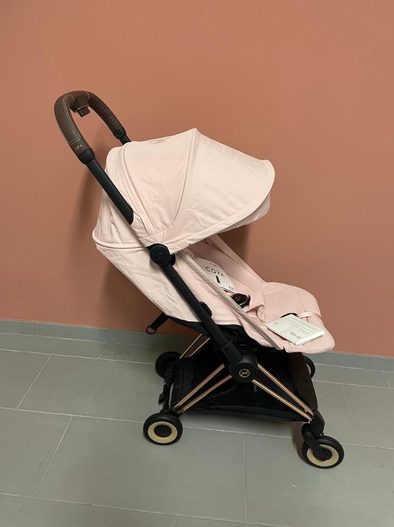 Cybex - Coya reisbuggy Peach Pink /Rosegold frame *NIEUW!*, Ophalen, Nieuw, Verstelbare rugleuning