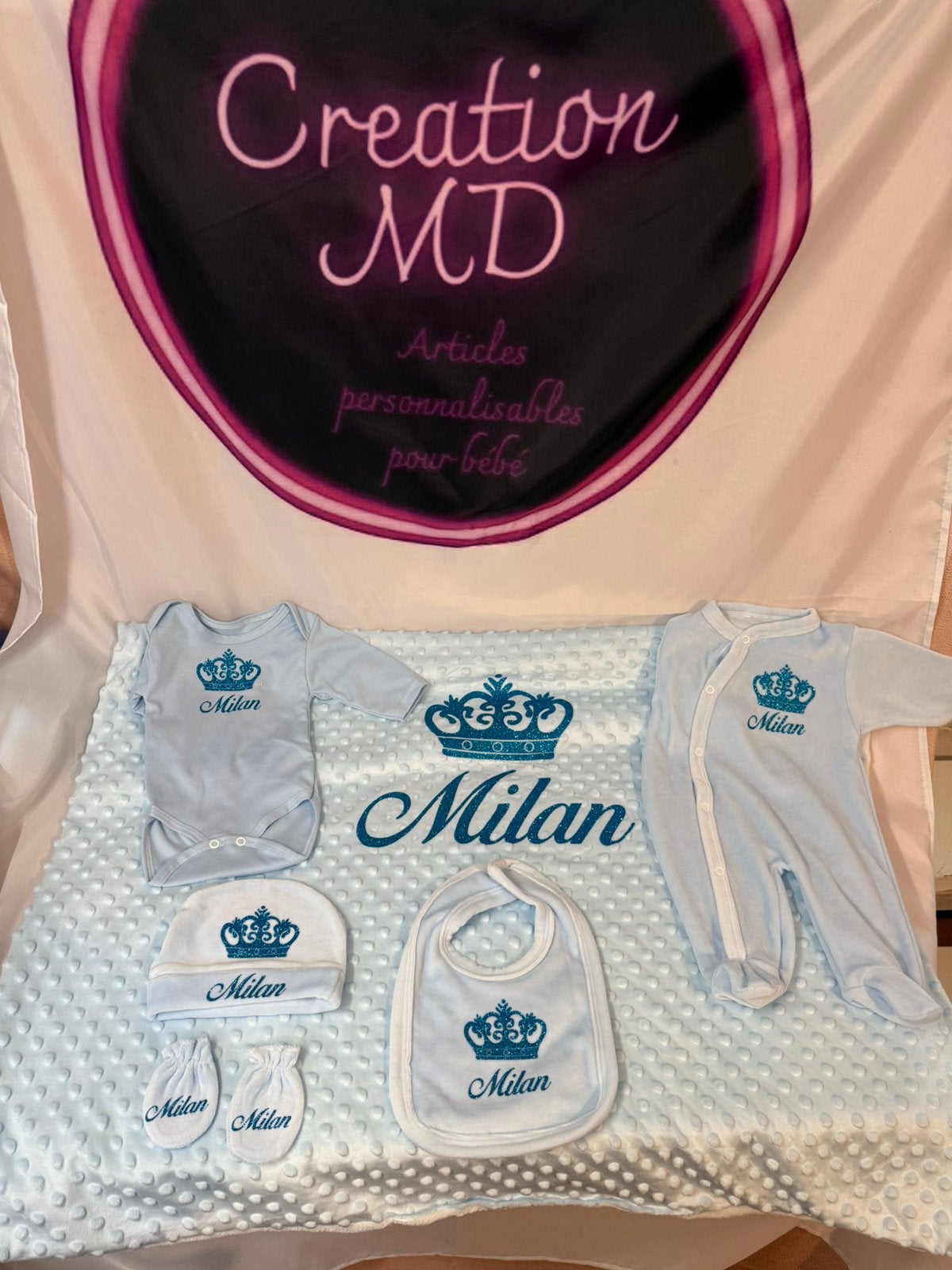 Coffret naissance personnalisé pour bebe, Kinderen en Baby's, Ophalen of Verzenden, Zo goed als nieuw