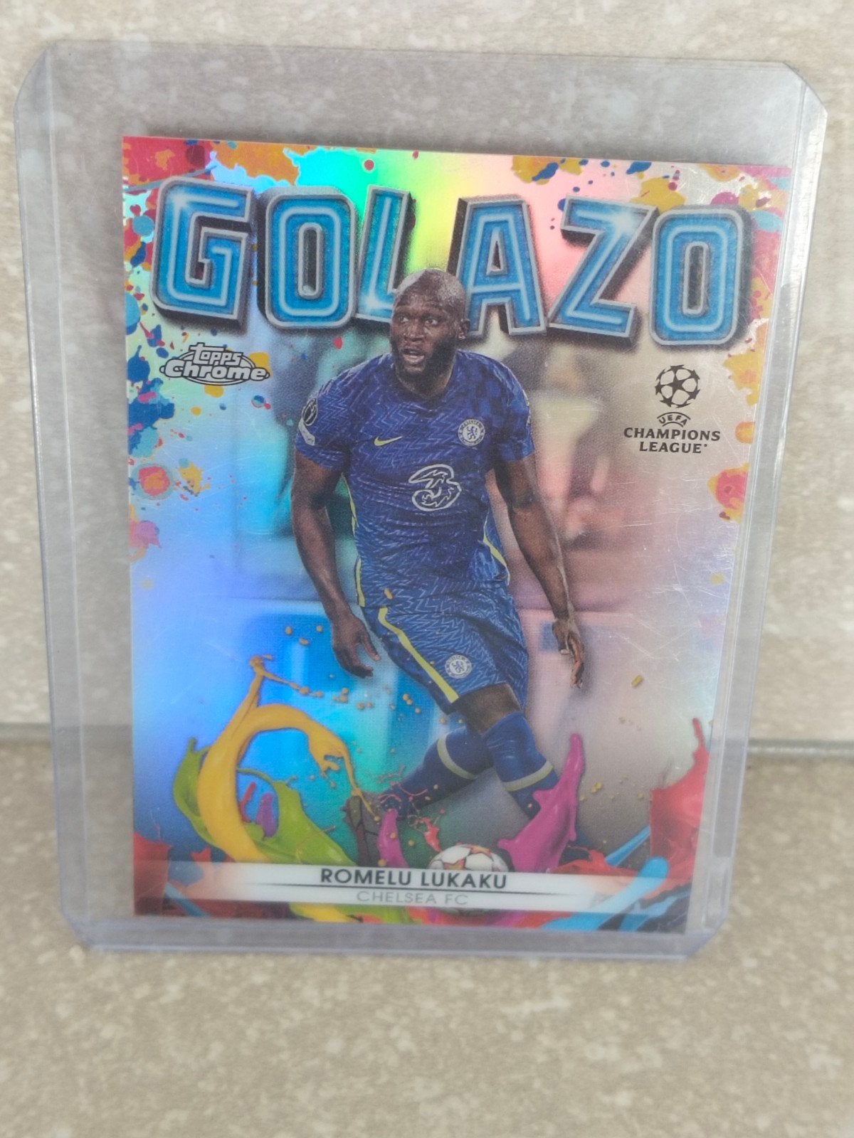 Topps Chrome Golazo kaart Romelu Lukaku Chelsea, Enlèvement ou Envoi