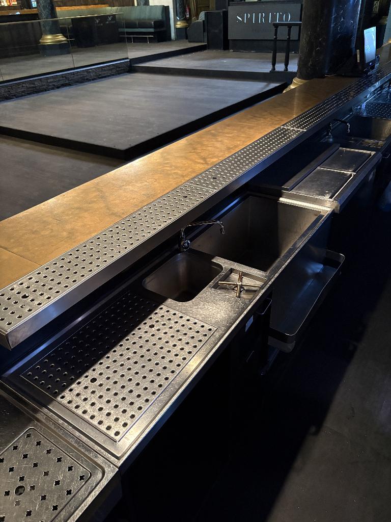Bloc évier double Inox, Gris, Moins de 100 cm, 100 à 150 cm, Enlèvement