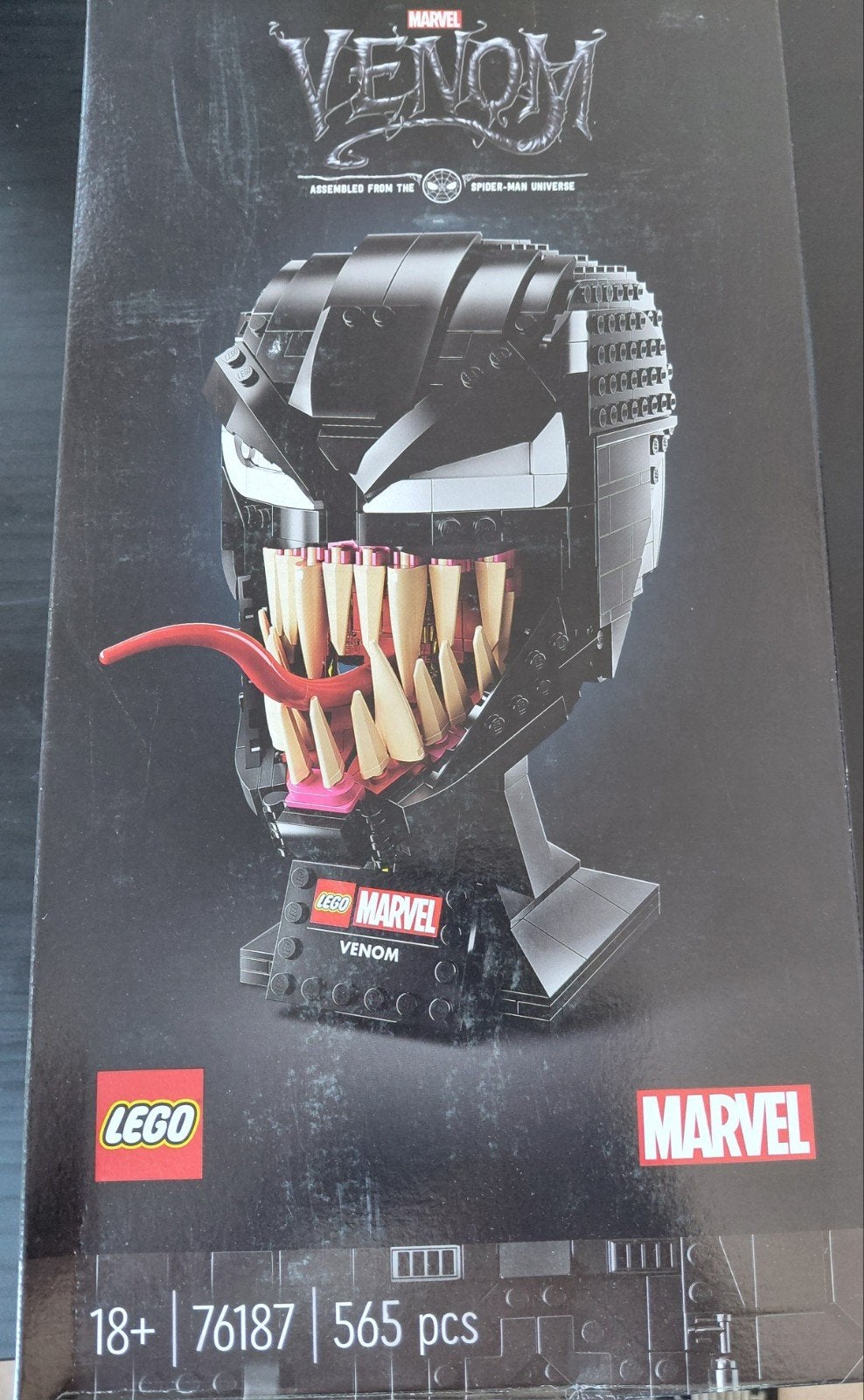 Lego Marvel casque Venom - 76187, Ophalen of Verzenden, Lego, Marvel