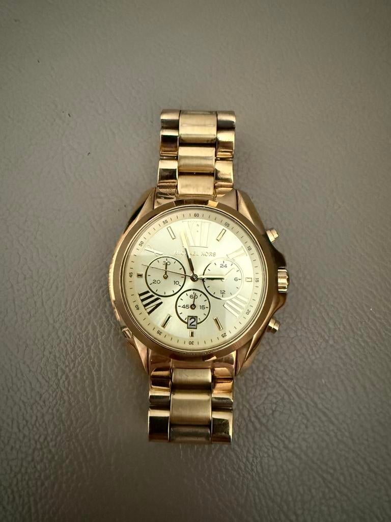 Horloge michael kors, Handtassen en Accessoires, Horloges | Dames, Ophalen, Zo goed als nieuw, Goud