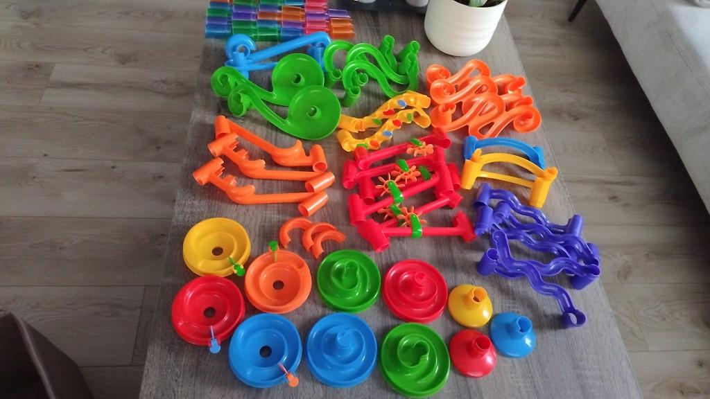 Plastic knikkerbaan, Kinderen en Baby's, Ophalen, Gebruikt, Bouwen