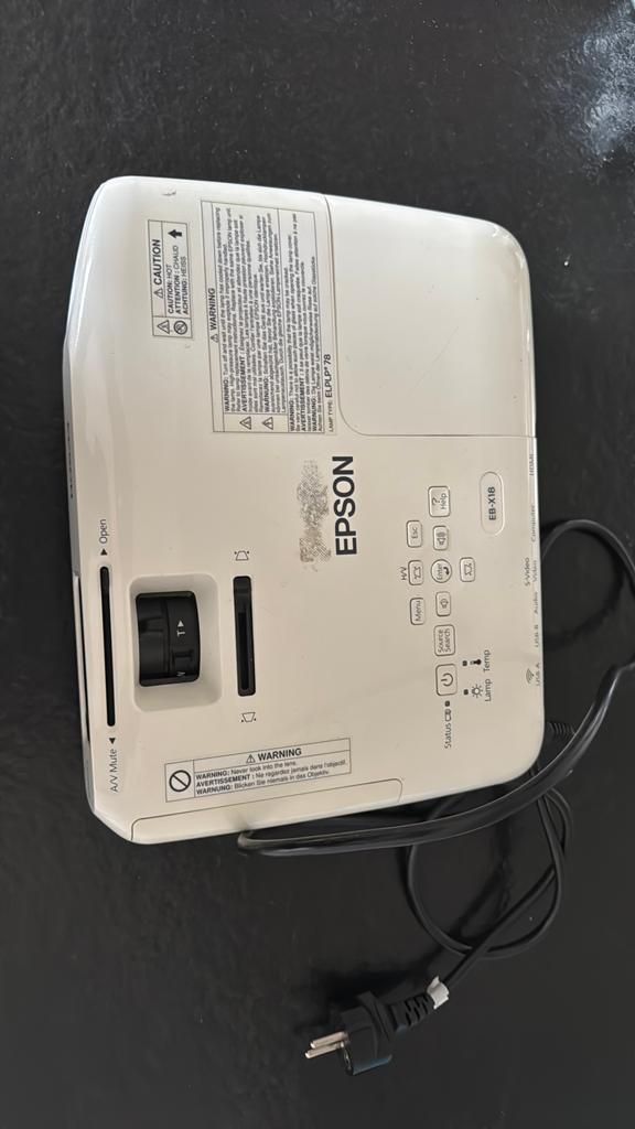 Epson Beamer Projector EB-X18, Audio, Tv en Foto, Beamers, Ophalen, Gebruikt