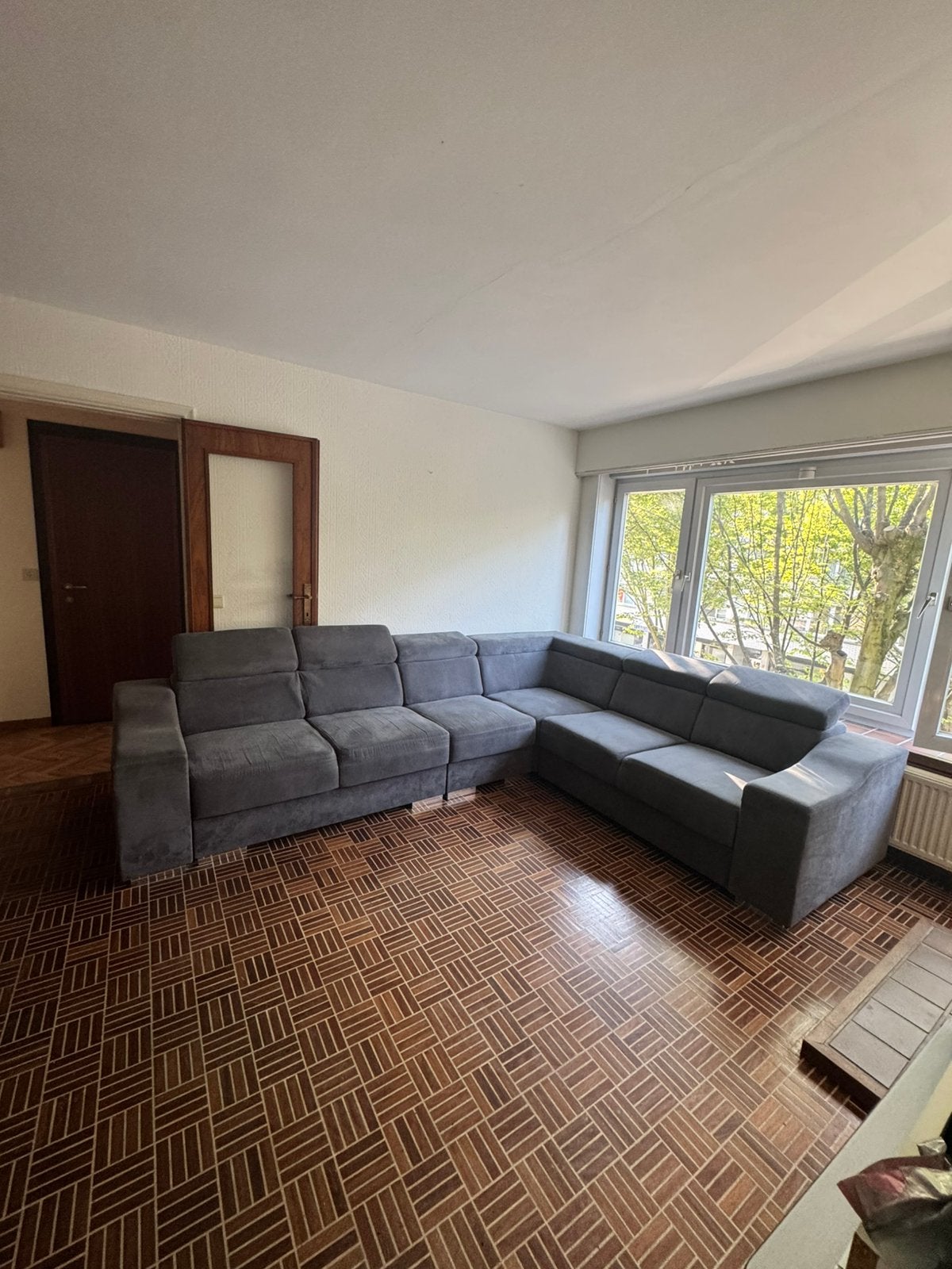 Hoekbank met slaapfunctie – grote L-vorm sofa (zelf ophalen), Enlèvement