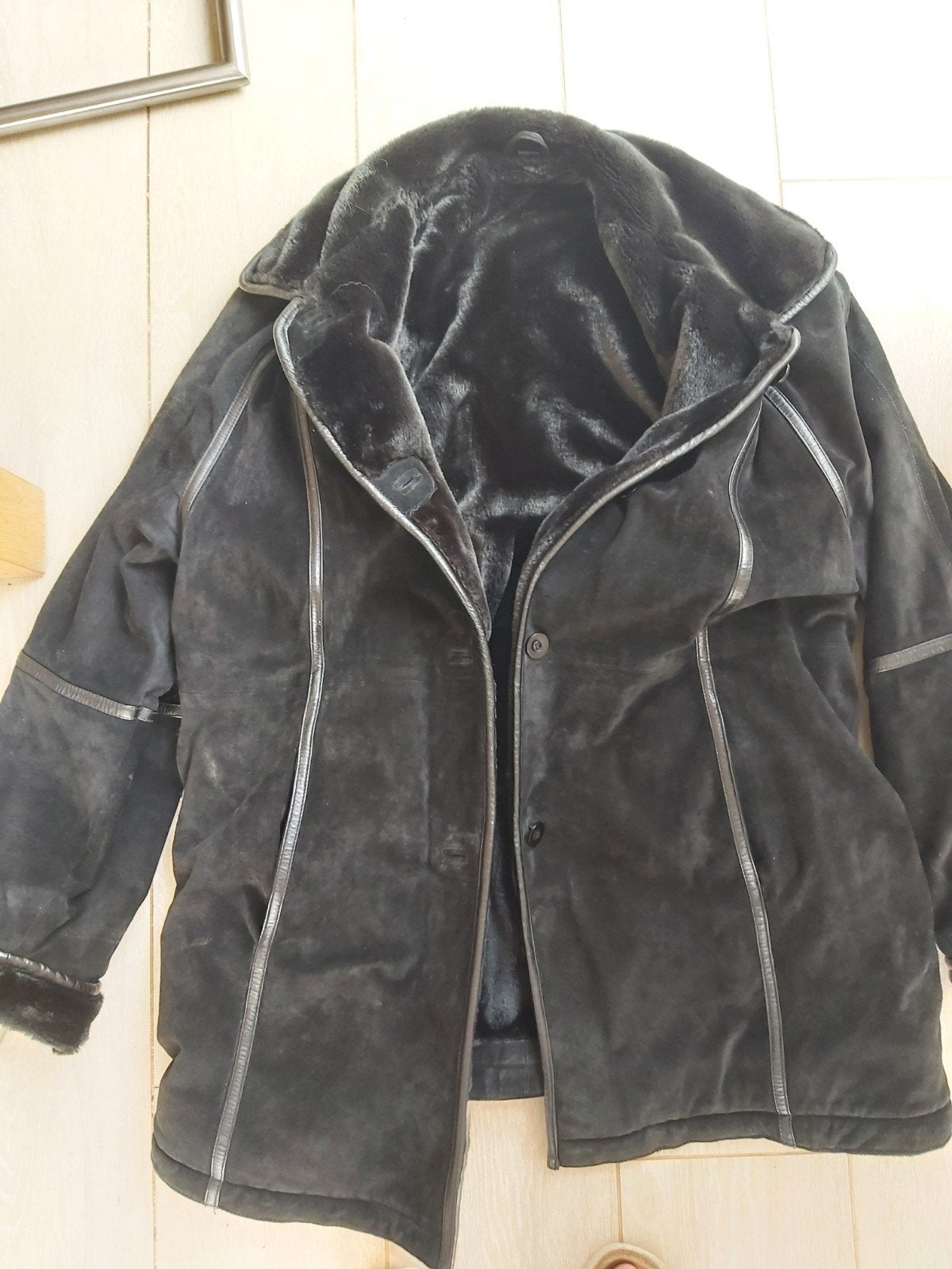 Zachte winterjas in varkensleer, maat 46/48, Kleding | Dames, Jassen | Winter, Ophalen