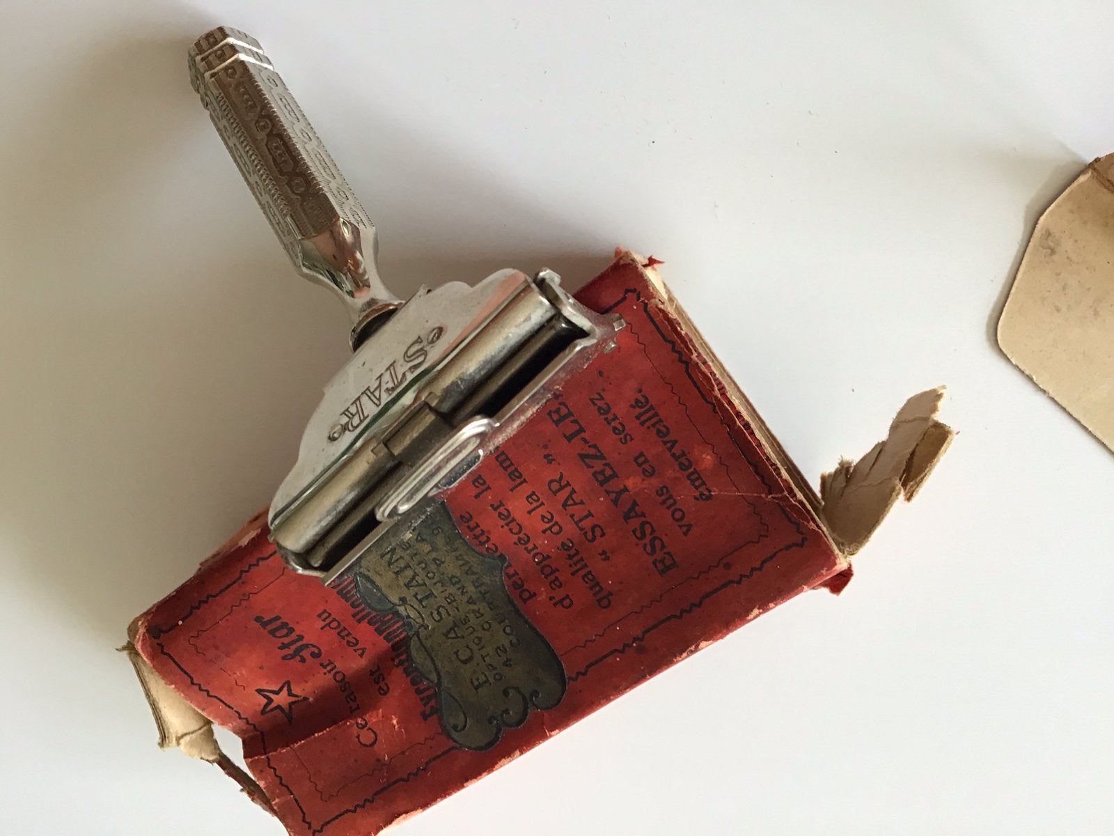 Antiek scheermes uit V.S. 1921 zeldzaamheid curiosa, Verzenden