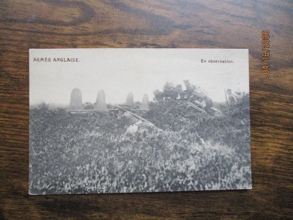 PK WW1 Mauvais anglais, Envoi