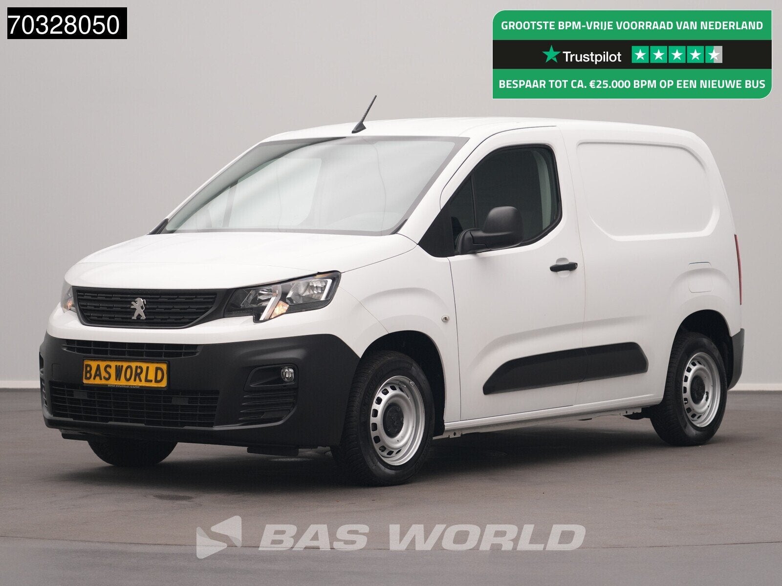 Peugeot Partner 110pk Benzine L1H1 Airco Cruise Parkeersenso, Electronic Stability Program (ESP), Stof, Gebruikt, 1199 cc