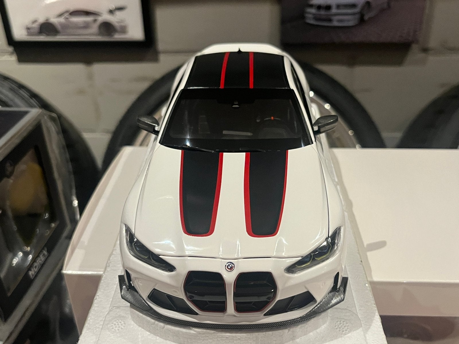 Minichamps Bmw M4 CSL, Ophalen, Zo goed als nieuw, MiniChamps