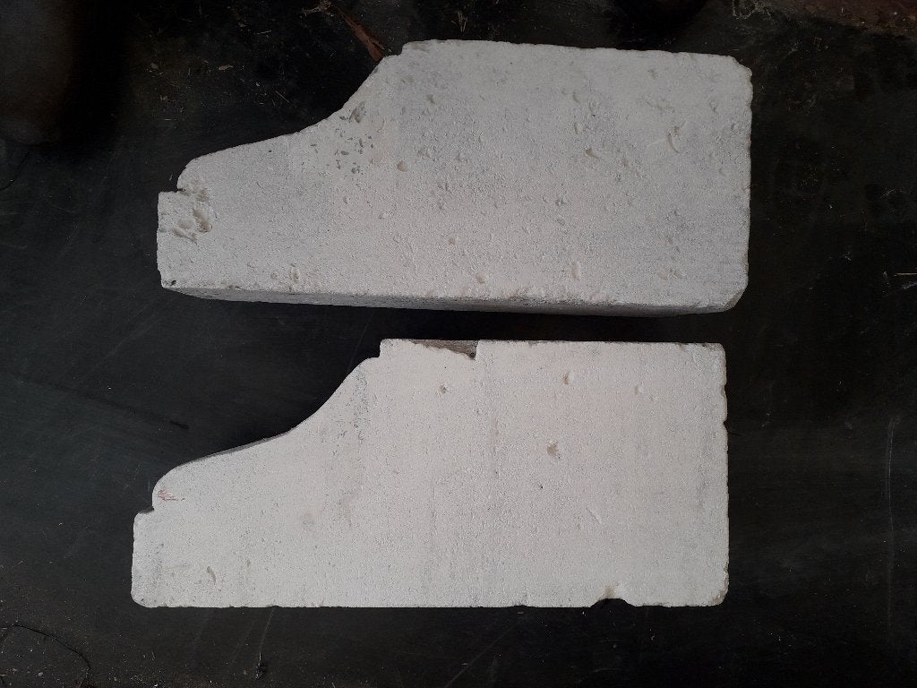 stenen  2 oude natuur zandstenen witte, Doe-het-zelf en Bouw, Ophalen, Gebruikt, Natuurstenen