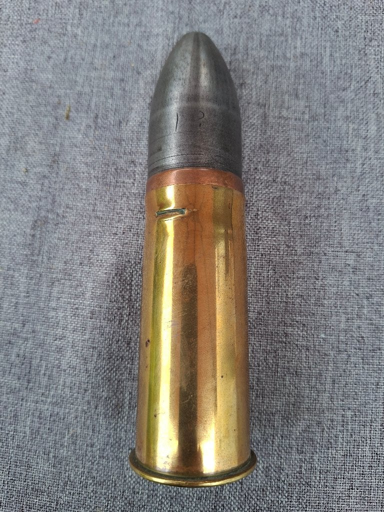 Duitse granaat van 37 mm Kaiserliche Marine 1904 INERT, Verzamelen, Ophalen of Verzenden, Marine, Overige typen
