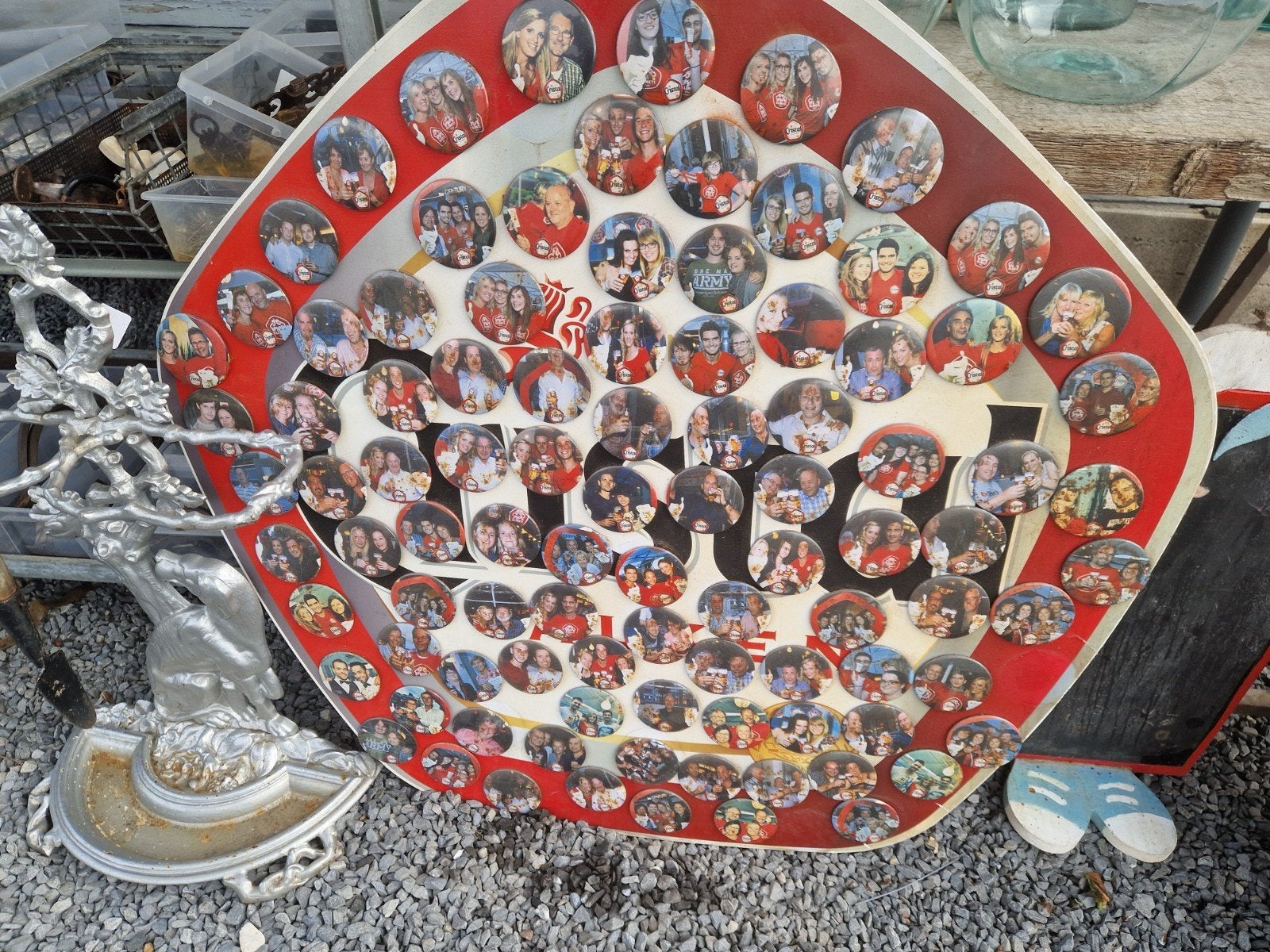 panneau « cristal » en métal+épingle 1m/1m 150€, Enlèvement