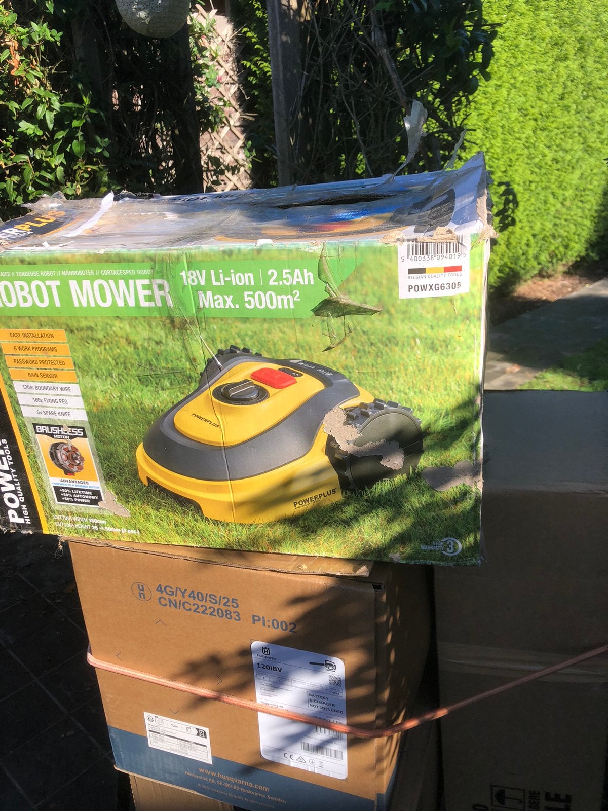Robotmaaier powerplus, Enlèvement, Utilisé, Avec capteur de pluie