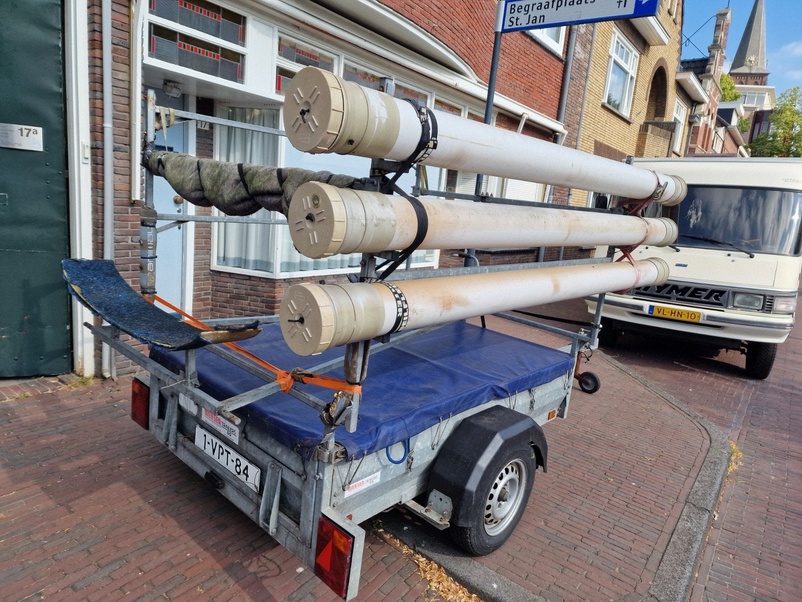 Professionele trailer laser splash optimist, Watersport en Boten, Ophalen